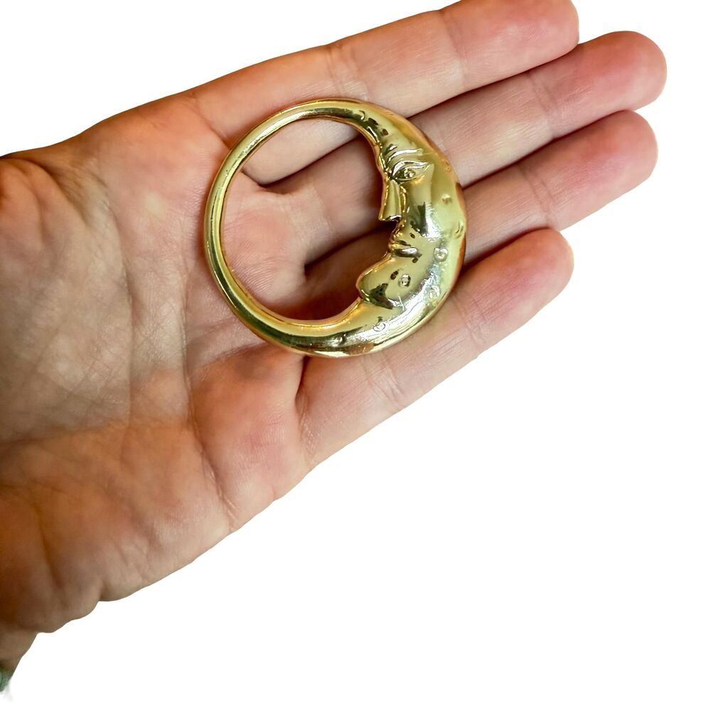 Vintage Jewelry Man on the Moon Brooch Moon Jewelry